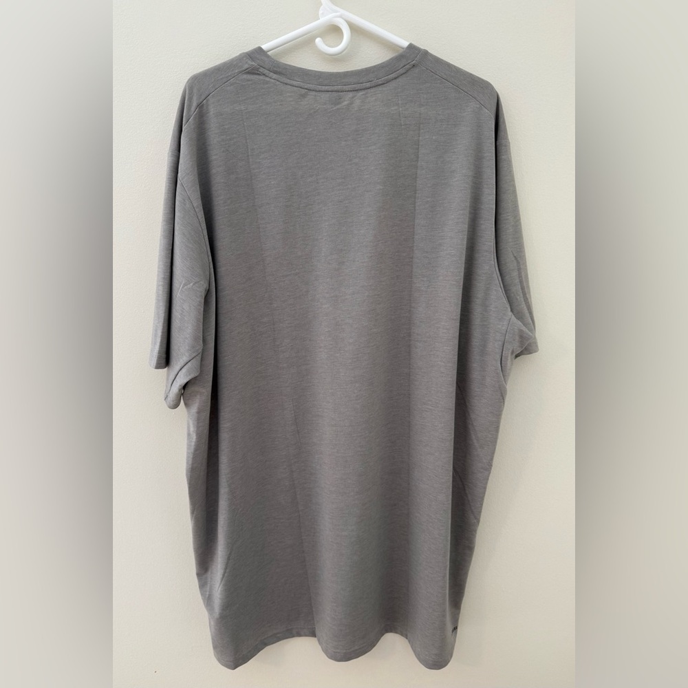 NWT Adidas Short Sleeve Tee Sz 3XLT Heather Gray - Picture 2 of 7